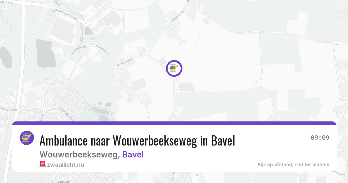 Ambulance naar Wouwerbeekseweg in Bavel — 25 jul 2026