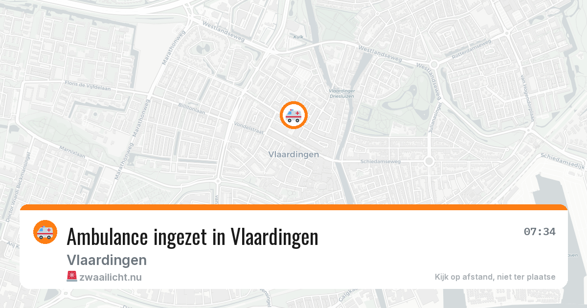 Ambulance ingezet in Vlaardingen — 6 jun 2026