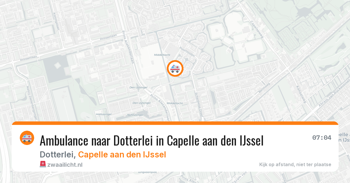 Ambulance naar Dotterlei in Capelle aan den IJssel — 31 mrt 2026