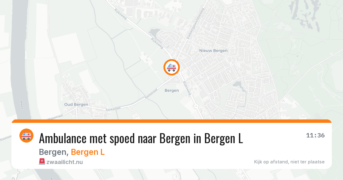 Ambulance met spoed naar Bergen in Bergen L — 17 jul 2026