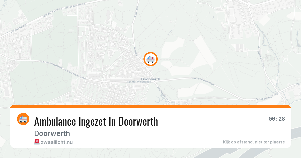 Ambulance ingezet in Doorwerth — 12 jul 2026