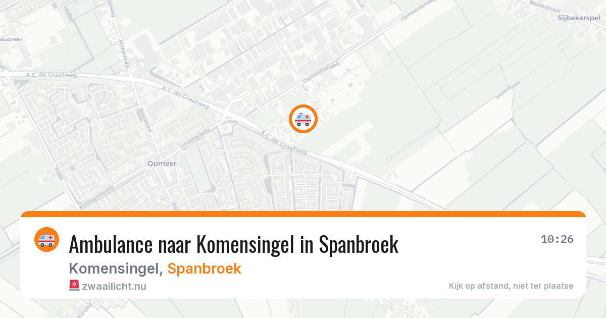 Ambulance naar Komensingel in Spanbroek — 3 jun 2026