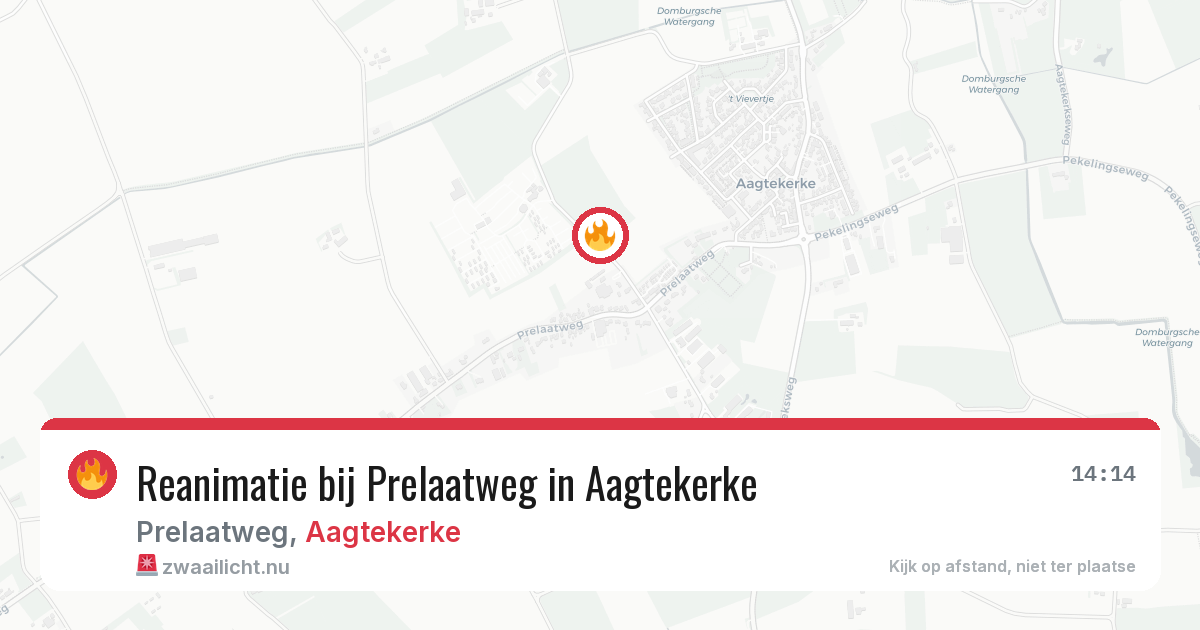Reanimatie bij Prelaatweg in Aagtekerke — 4 apr 2026