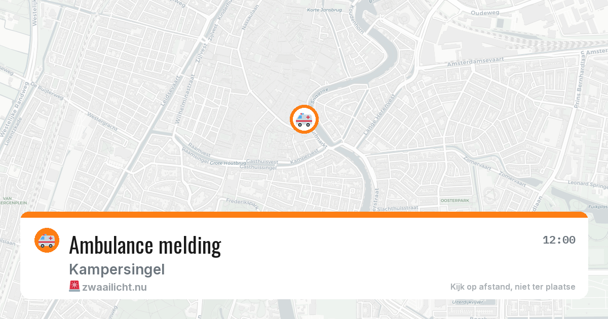 Ambulance melding — 9 mrt 2026
