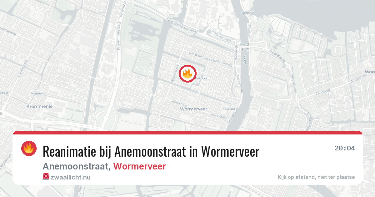 Reanimatie bij Anemoonstraat in Wormerveer — 5 jun 2026