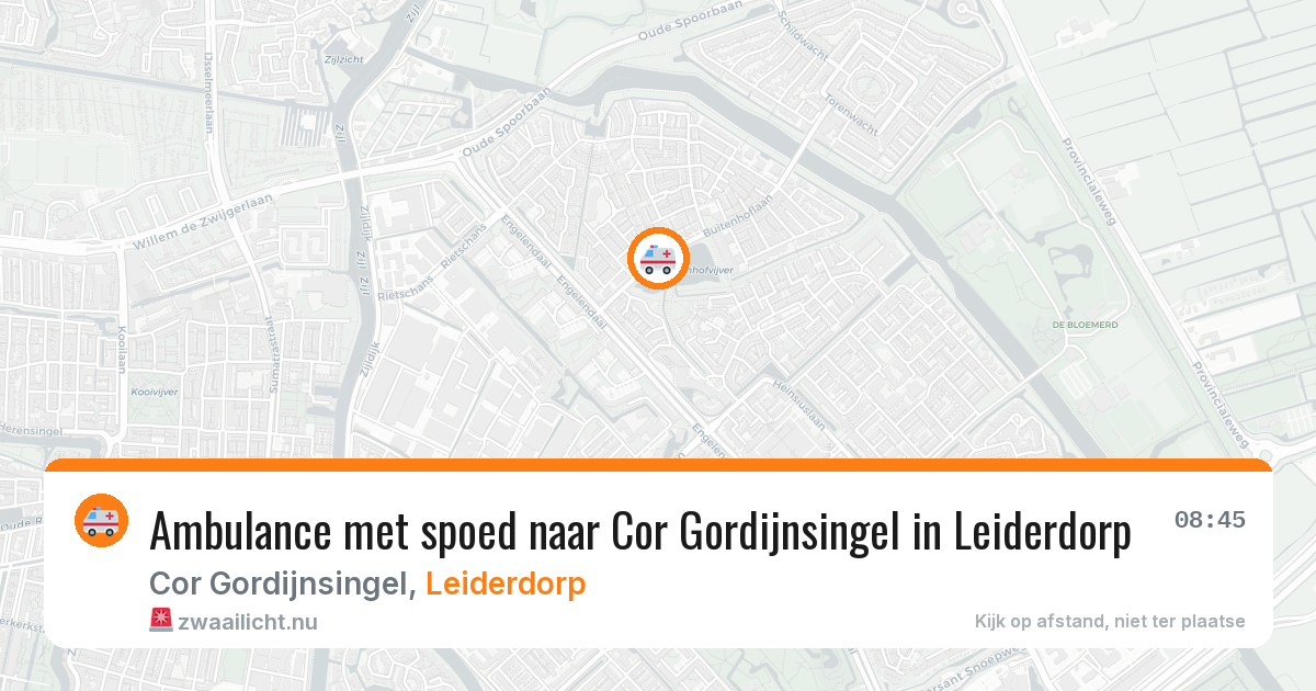 Ambulance met spoed naar Cor Gordijnsingel in Leiderdorp — 29 apr 2026