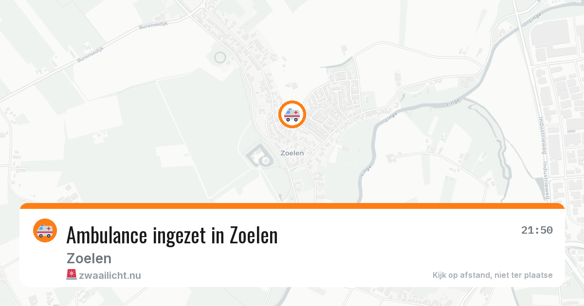 Ambulance ingezet in Zoelen — 31 mrt 2026