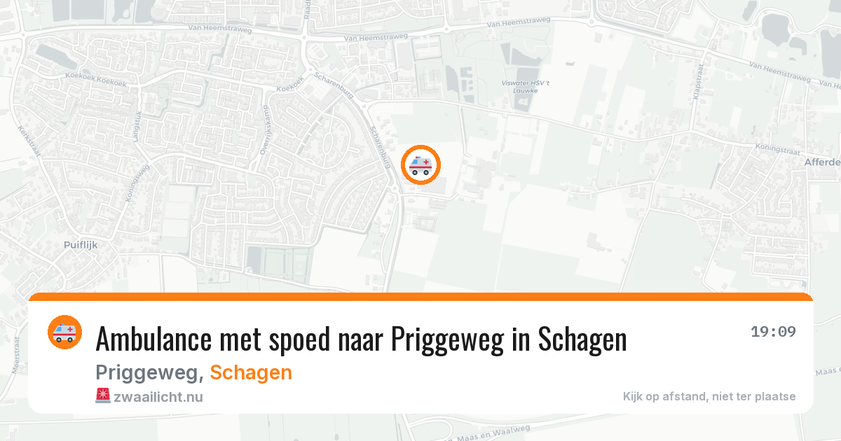 Ambulance met spoed naar Priggeweg in Schagen — 21 jan 2026