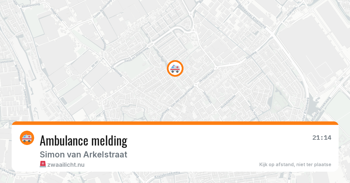 Ambulance melding — 9 feb 2026