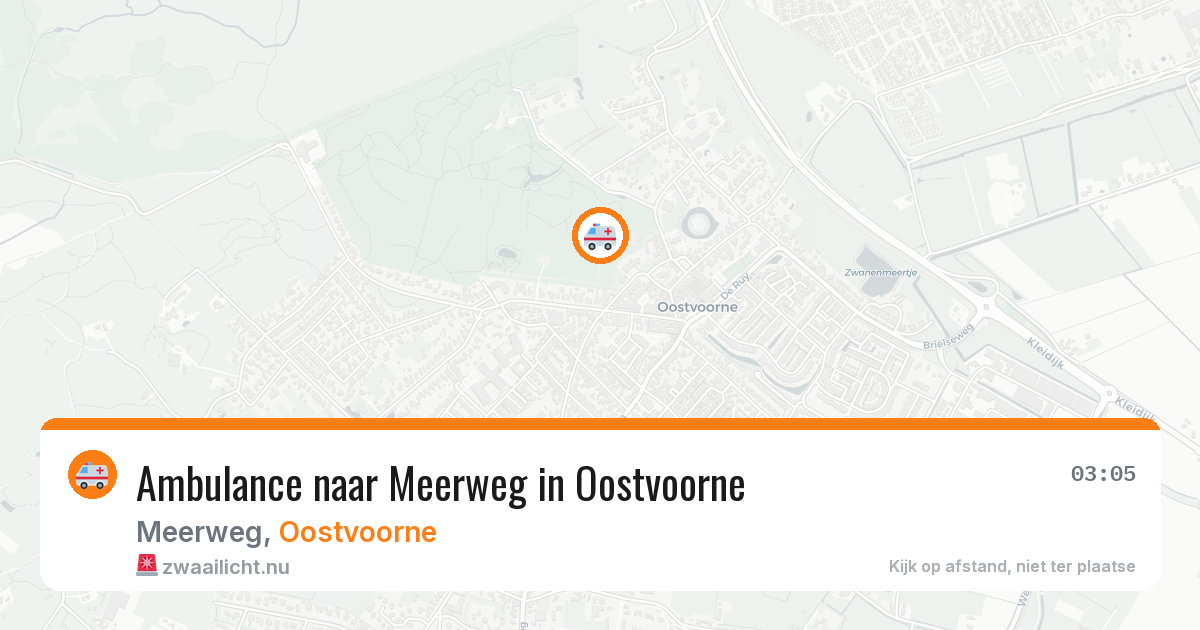 Ambulance naar Meerweg in Oostvoorne — 1 jun 2026