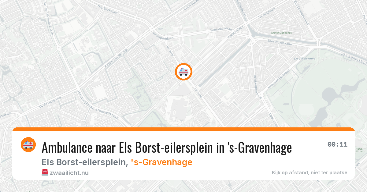 Ambulance naar Els Borst-eilersplein in 's-Gravenhage — 16 mei 2026