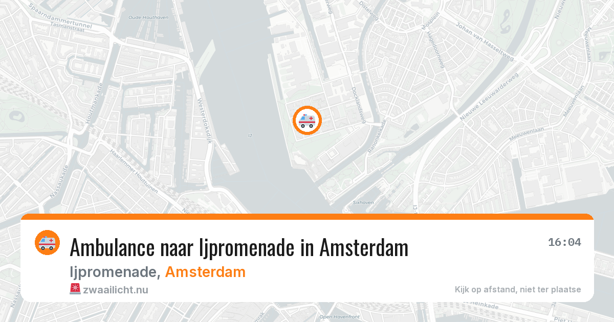 Ambulance naar Ijpromenade in Amsterdam — 22 mei 2026