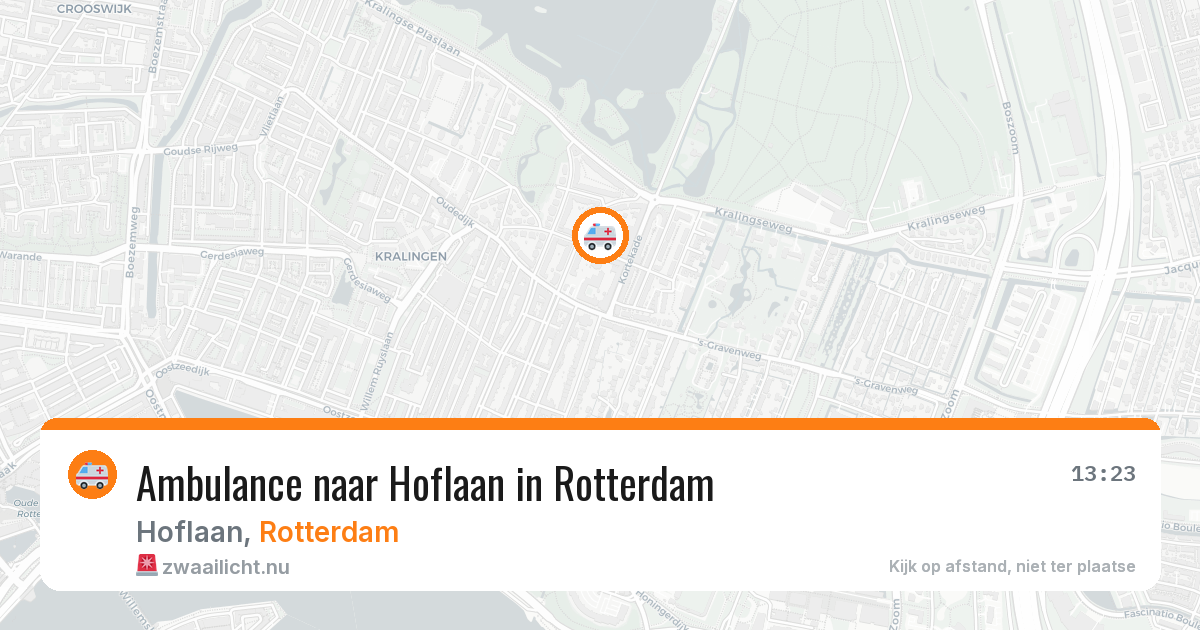 Ambulance naar Hoflaan in Rotterdam — 2 jun 2026