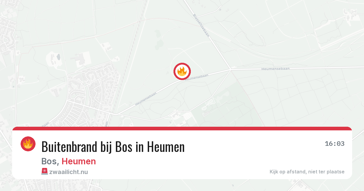 Buitenbrand bij Bos in Heumen — 30 apr 2026
