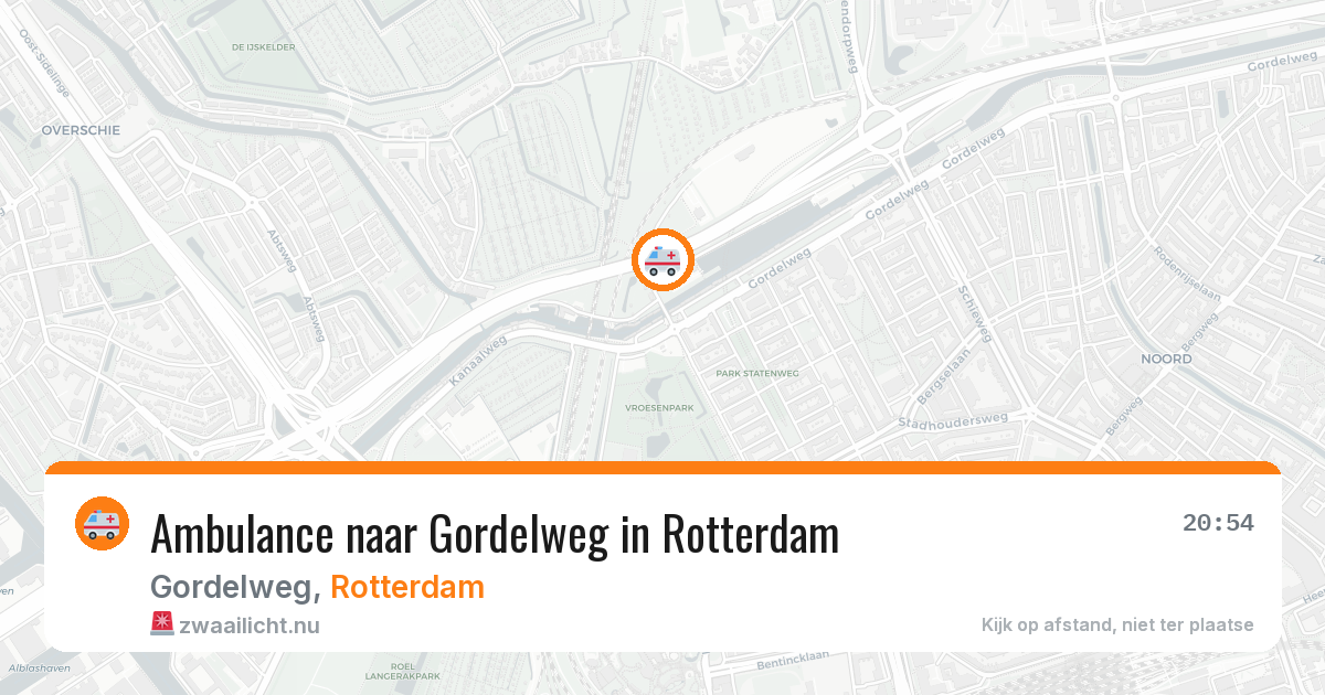 Ambulance naar Gordelweg in Rotterdam — 14 jul 2026