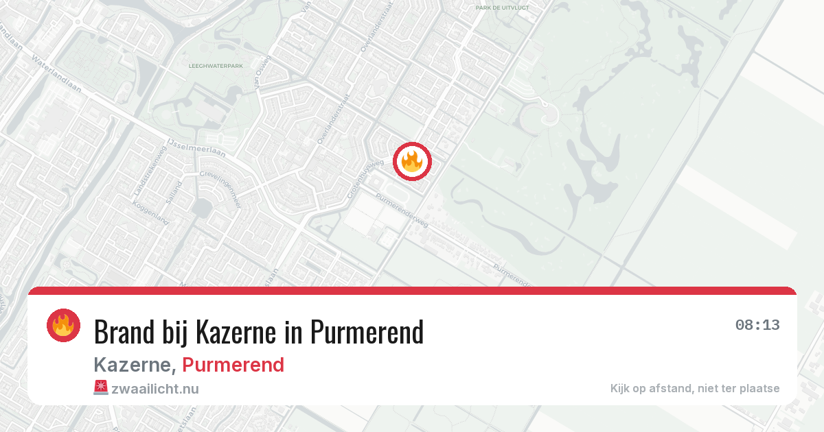Brand bij Kazerne in Purmerend — 3 jun 2026