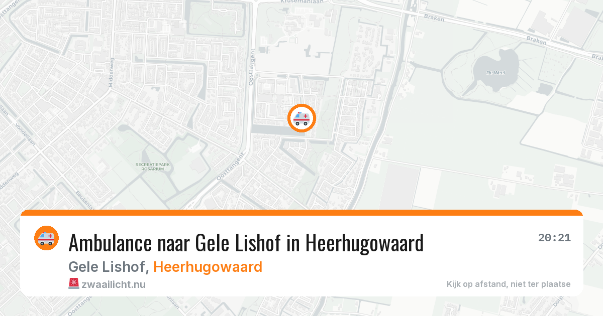 Ambulance naar Gele Lishof in Heerhugowaard — 30 mei 2026