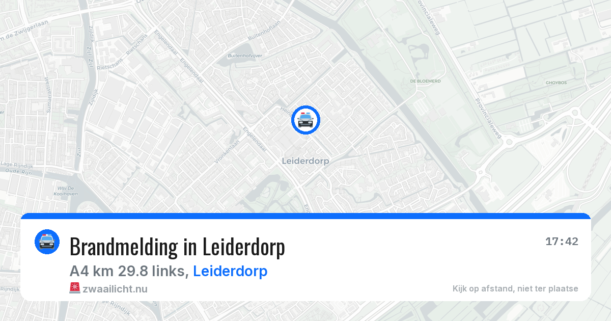 Brandmelding in Leiderdorp — 19 jul 2026