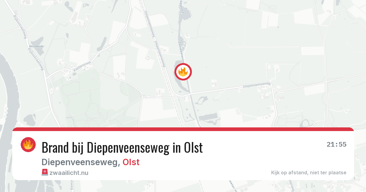 Brand bij Diepenveenseweg in Olst — 21 jul 2026