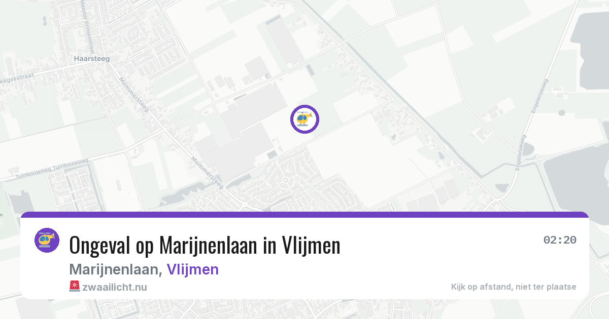 Ongeval op Marijnenlaan in Vlijmen — 11 mrt 2026