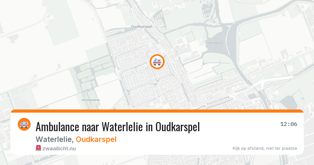 Ambulance naar Waterlelie in Oudkarspel — 19 mei 2026