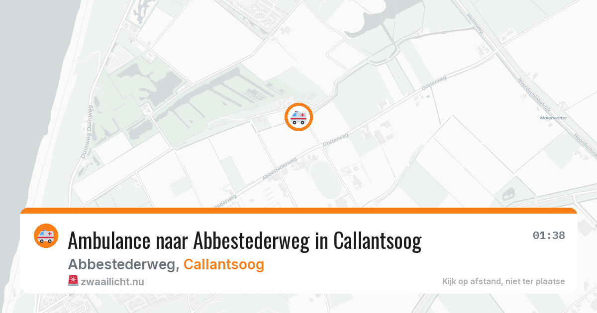Ambulance naar Abbestederweg in Callantsoog — 4 jun 2026
