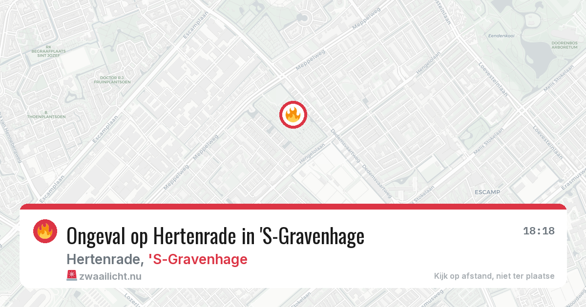 Ongeval op Hertenrade in 'S-Gravenhage — 4 jun 2026
