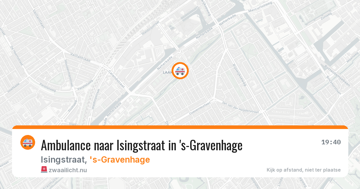 Ambulance naar Isingstraat in 's-Gravenhage — 1 jun 2026