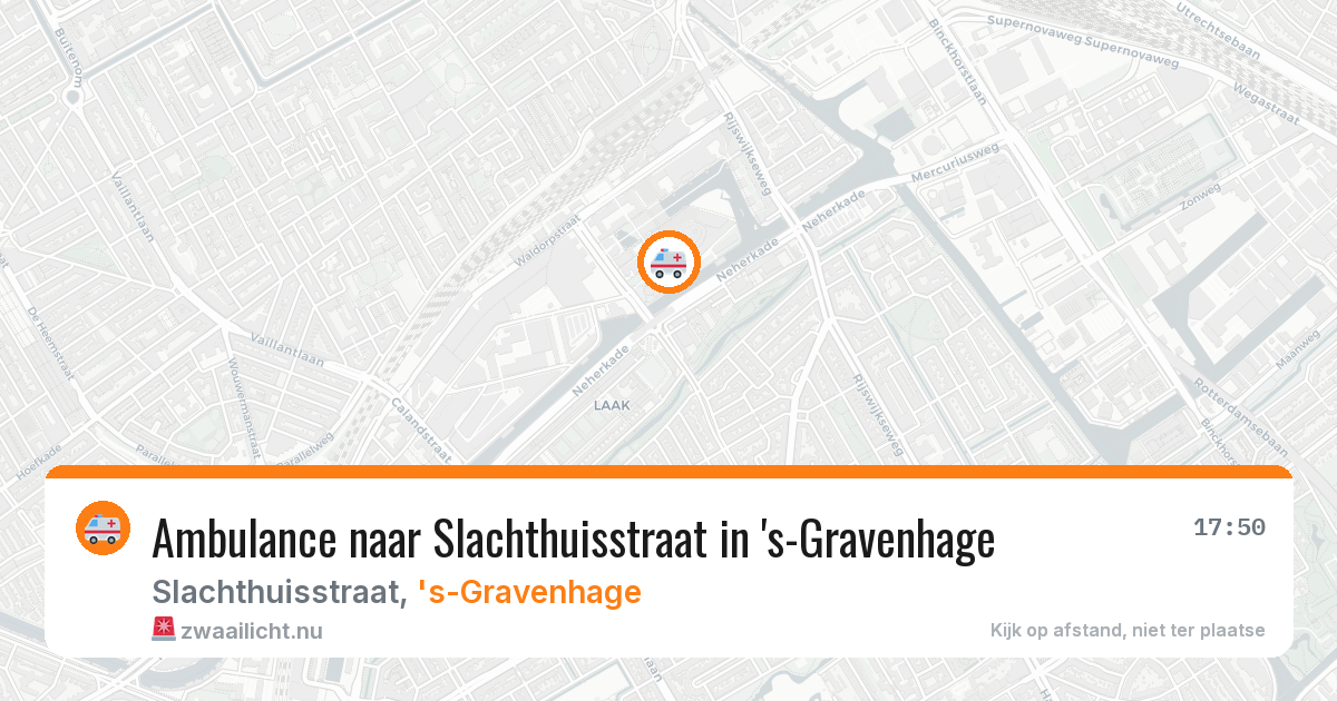 Ambulance naar Slachthuisstraat in 's-Gravenhage — 12 jul 2026