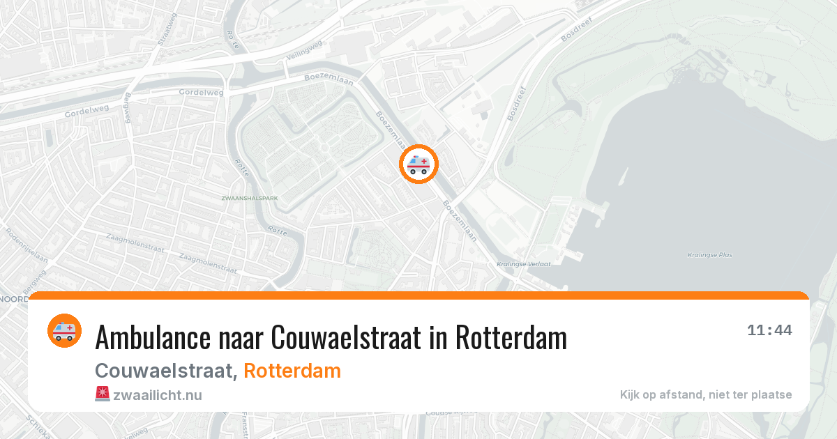 Ambulance naar Couwaelstraat in Rotterdam — 2 jun 2026
