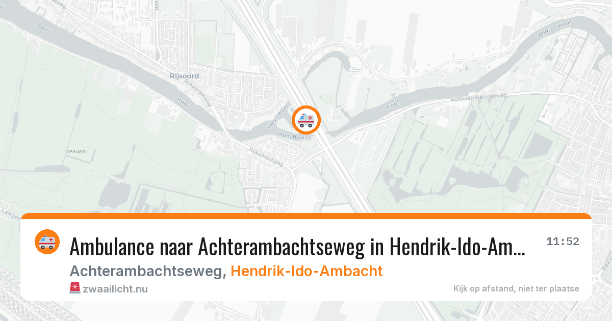 Ambulance naar Achterambachtseweg in Hendrik-Ido-Ambacht — 25 jul 2026