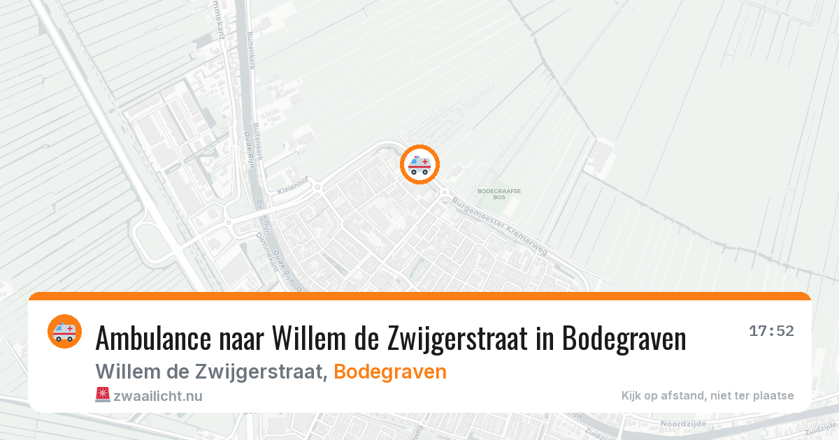 Ambulance naar Willem de Zwijgerstraat in Bodegraven — 24 jul 2026