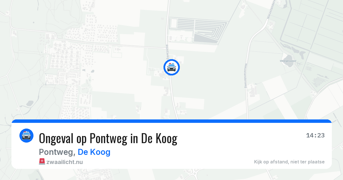 Ongeval op Pontweg in De Koog — 11 jul 2026