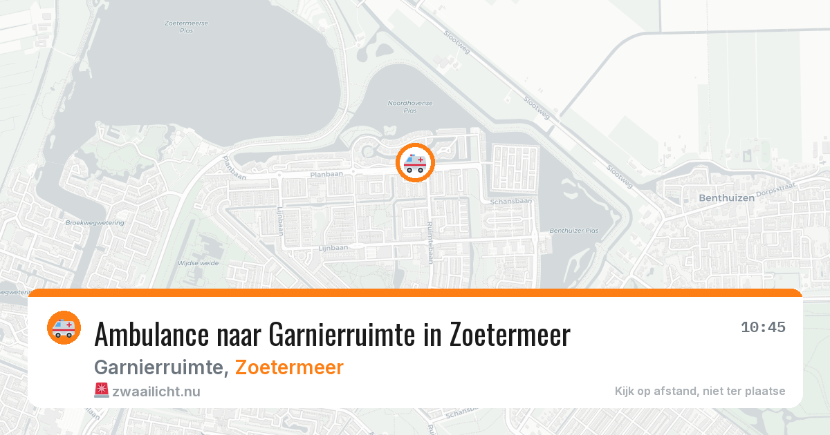 Ambulance naar Garnierruimte in Zoetermeer — 17 jul 2026