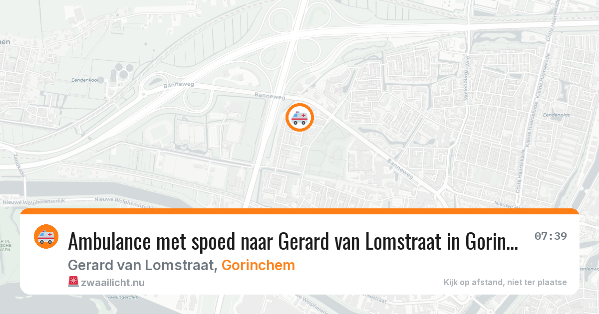Ambulance met spoed naar Gerard van Lomstraat in Gorinchem — 20 jan 2026