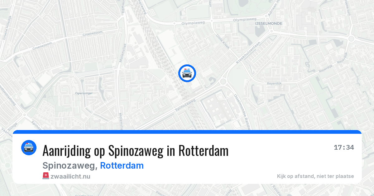 Aanrijding op Spinozaweg in Rotterdam — 20 mrt 2026