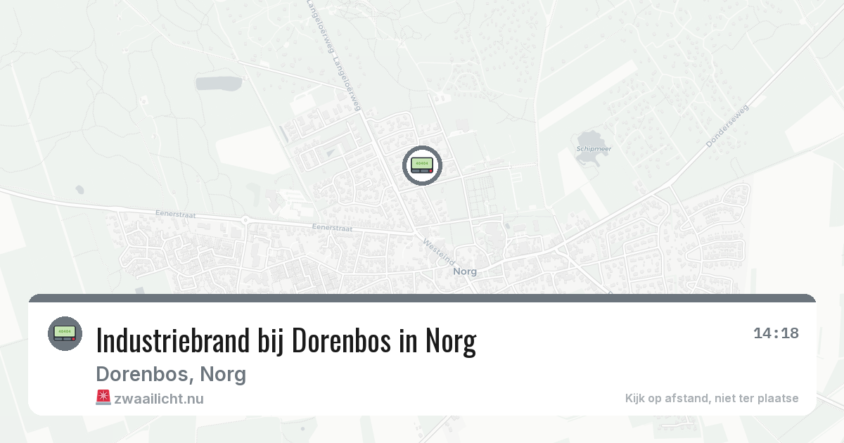 Industriebrand bij Dorenbos in Norg — 7 jun 2026
