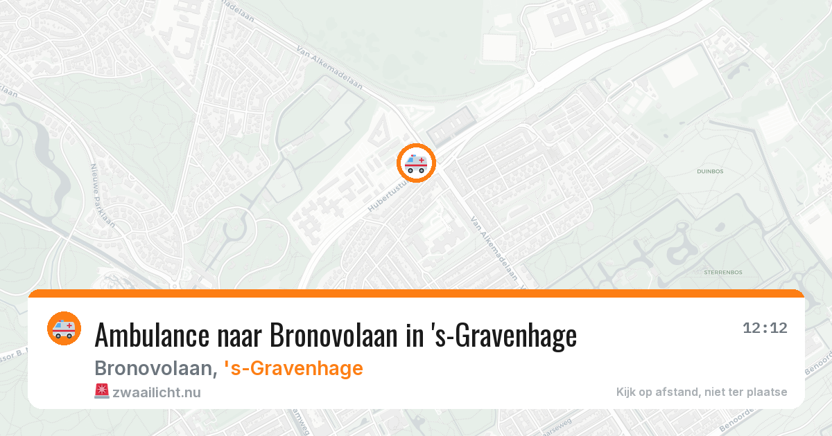 Ambulance naar Bronovolaan in 's-Gravenhage — 26 mei 2026