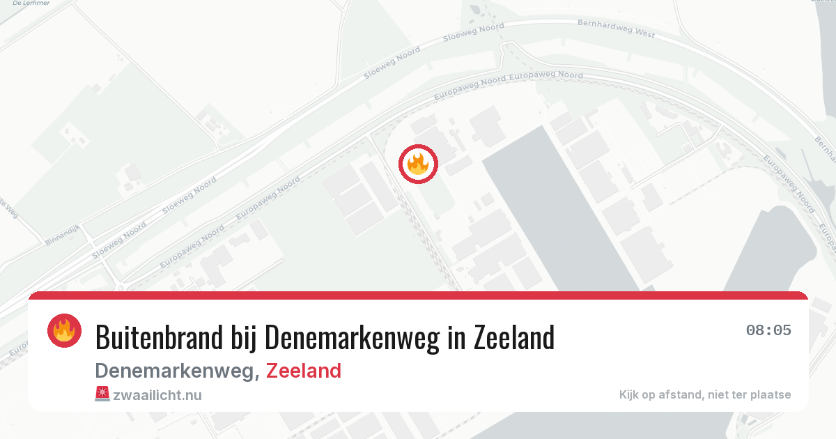 Buitenbrand bij Denemarkenweg in Zeeland — 30 mrt 2026