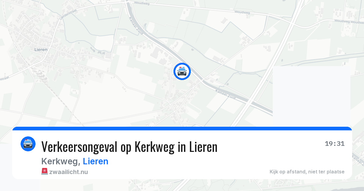 Verkeersongeval op Kerkweg in Lieren — 7 jul 2026