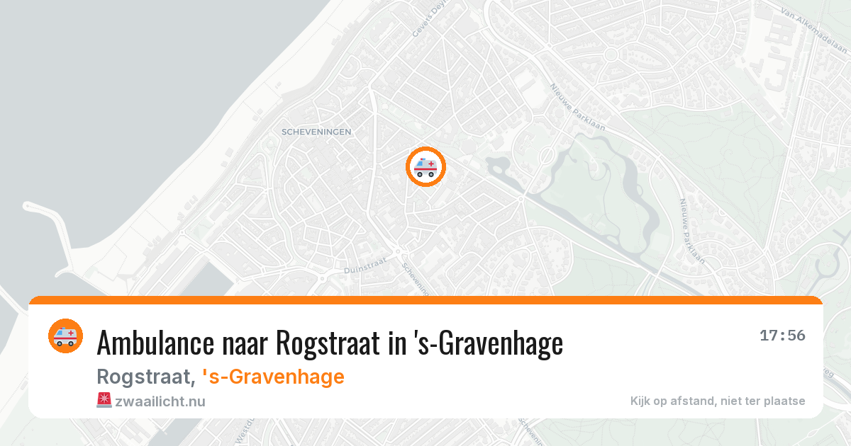 Ambulance naar Rogstraat in 's-Gravenhage — 26 apr 2026