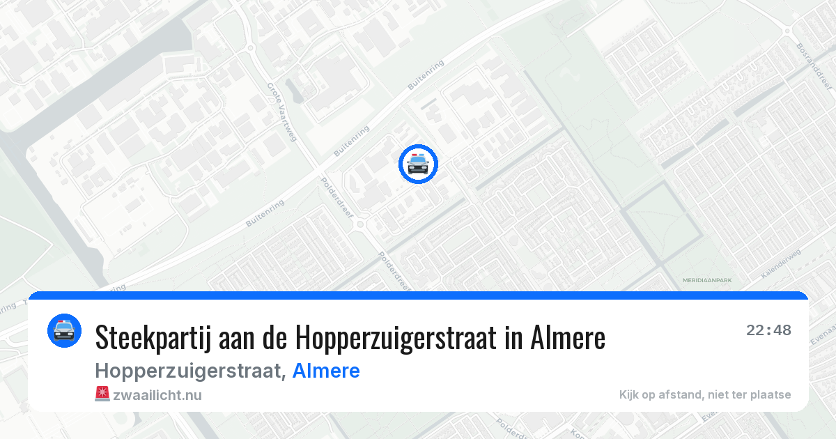 Steekpartij aan de Hopperzuigerstraat in Almere — 2 mei 2026
