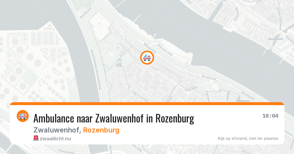 Ambulance naar Zwaluwenhof in Rozenburg — 6 jun 2026