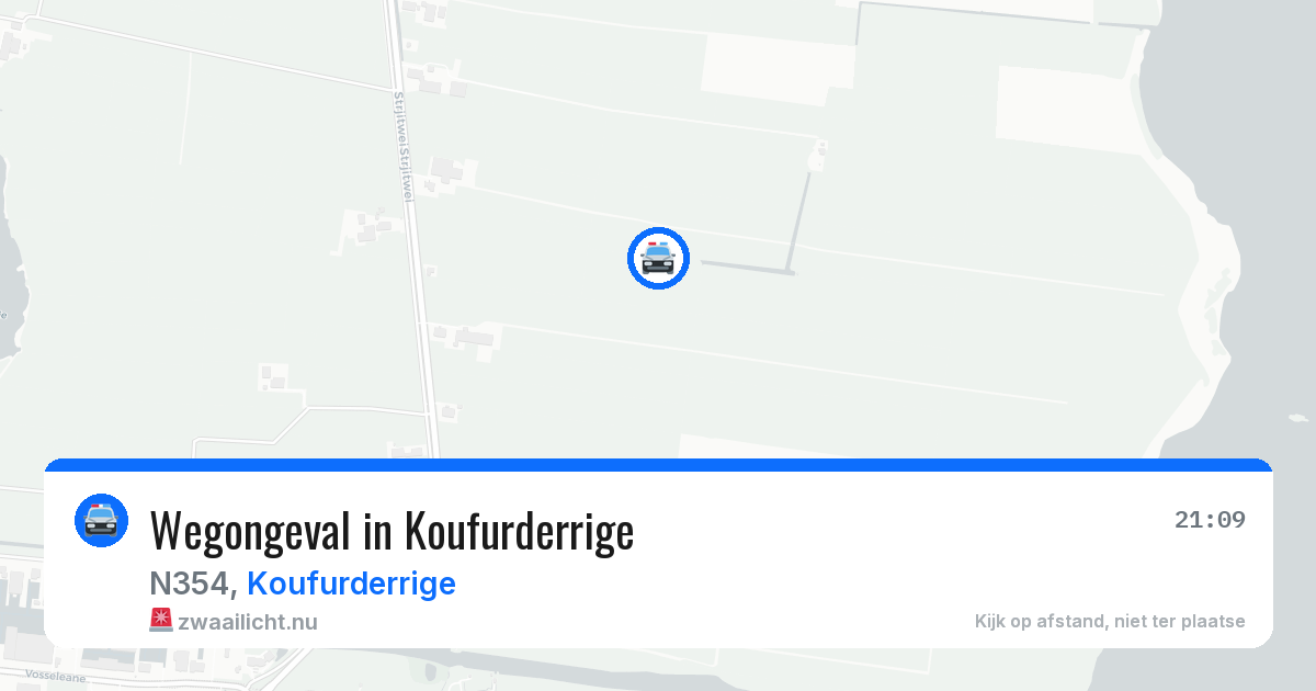 Wegongeval in Koufurderrige — 15 jul 2026