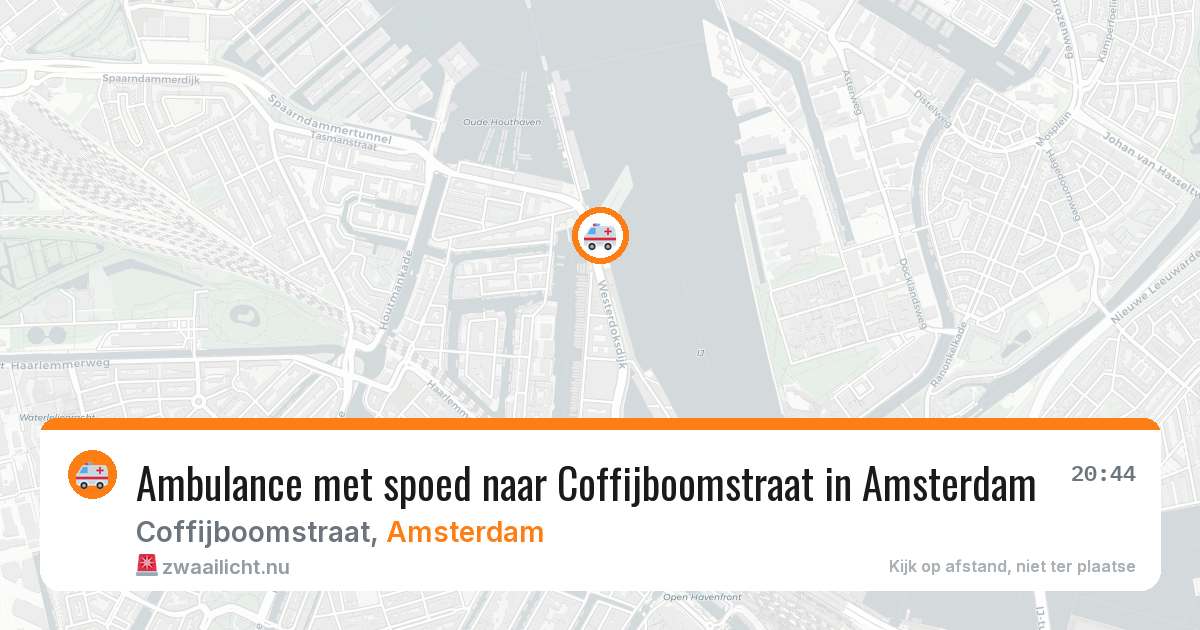 Ambulance met spoed naar Coffijboomstraat in Amsterdam — 25 jul 2026