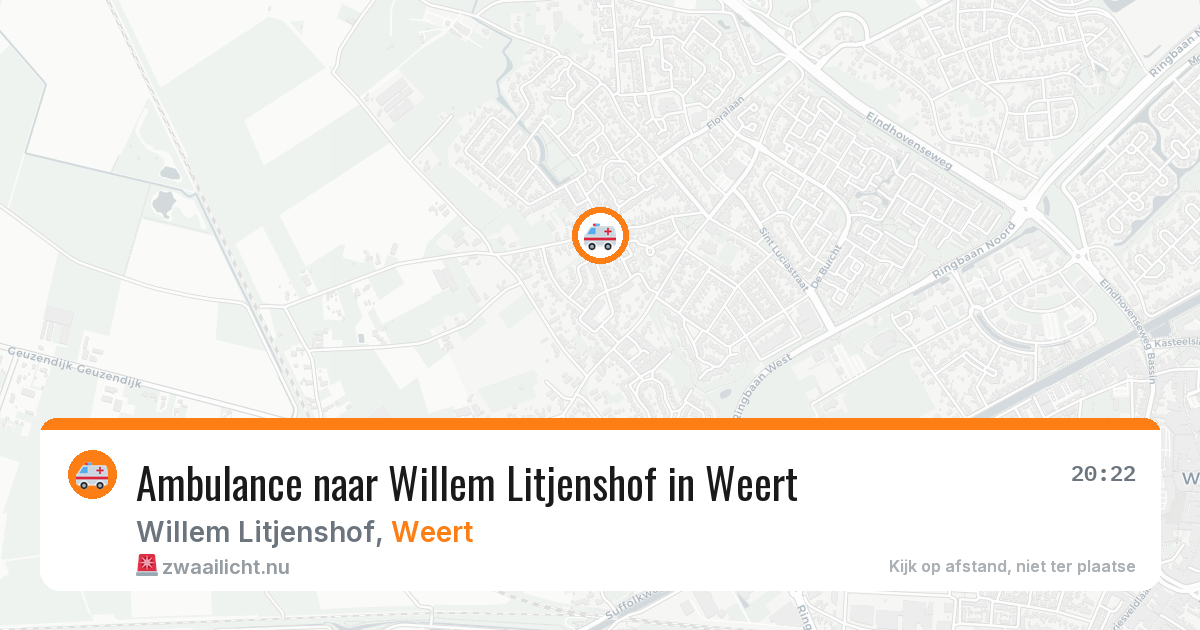 Ambulance naar Willem Litjenshof in Weert — 15 jul 2026