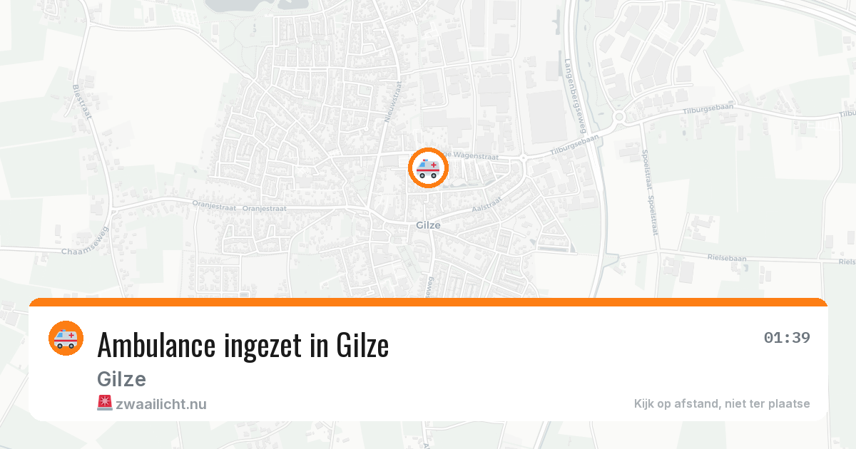 Ambulance ingezet in Gilze — 2 apr 2026