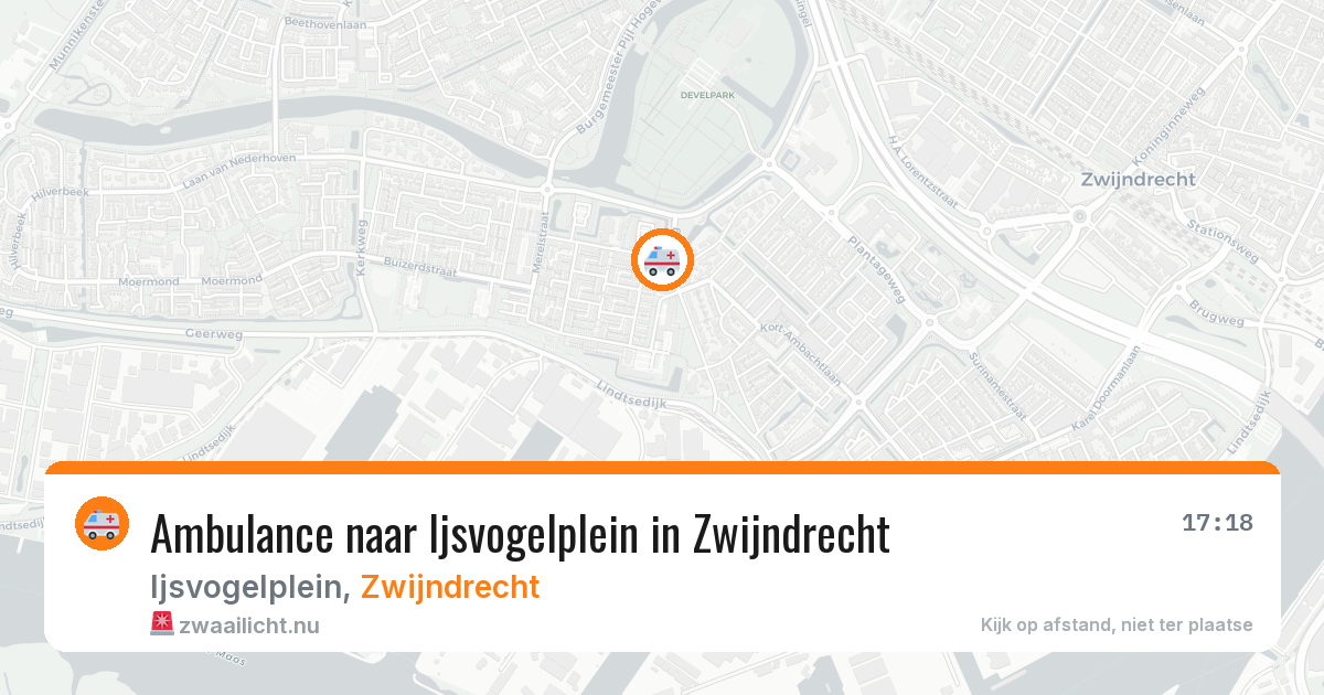 Ambulance naar Ijsvogelplein in Zwijndrecht — 26 mrt 2026
