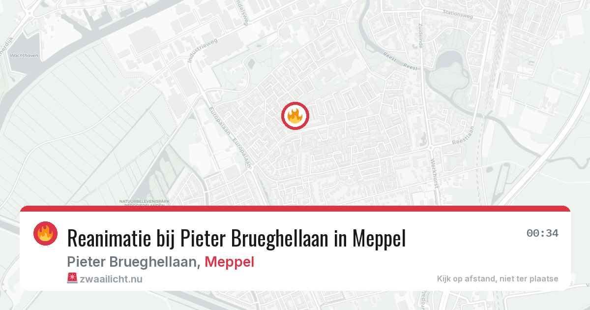 Reanimatie bij Pieter Brueghellaan in Meppel — 17 apr 2026