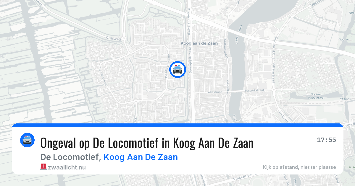 Ongeval op De Locomotief in Koog Aan De Zaan — 7 mei 2026